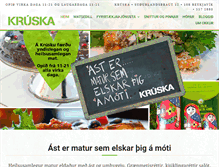 Tablet Screenshot of kruska.is